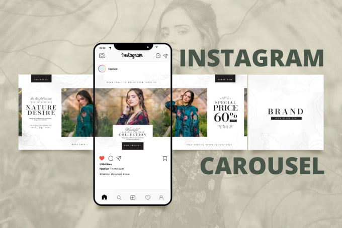 Gig Preview - Design attractive, creative carousel posts, grid post for instagram