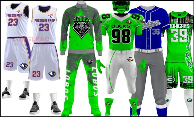 Gig Preview - Create football uniform design and mockups