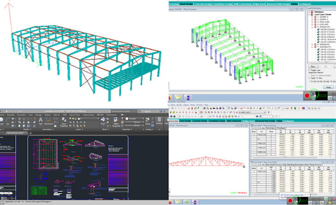 Gig Preview - Analysis and design of steel roof truss,steel shed warehouse