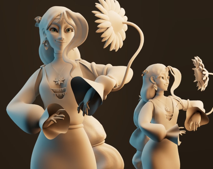 Gig Preview - Model your dnd or roll character in zbrush