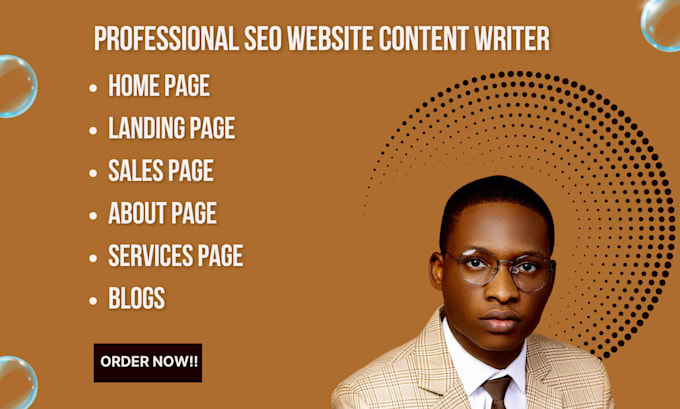 Gig Preview - Be your website SEO content writer, website content writer