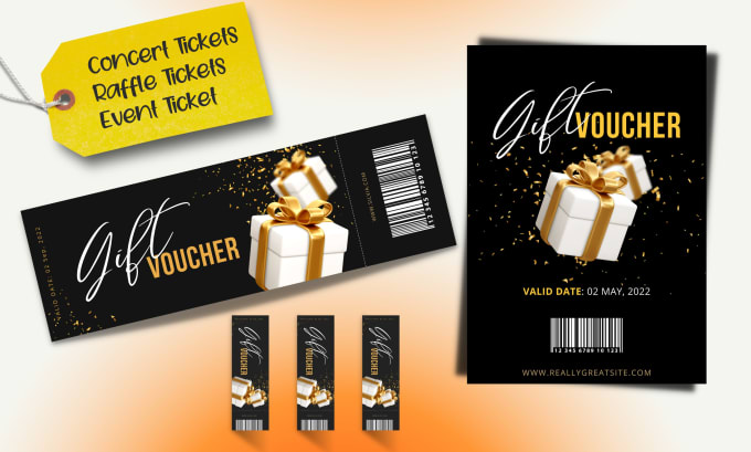 Bestseller - inventive concert tickets, raffle tickets, event ticket, flyers