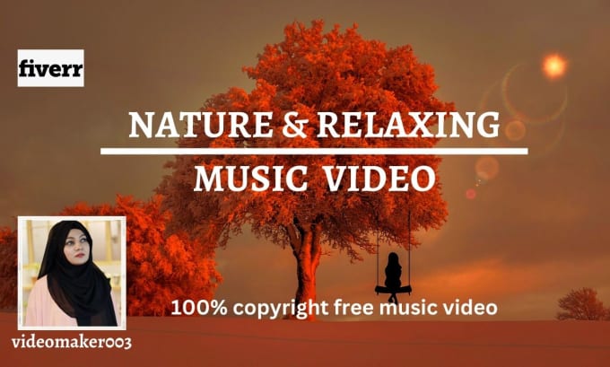 Gig Preview - Create copyright free HD nature relaxing music videos