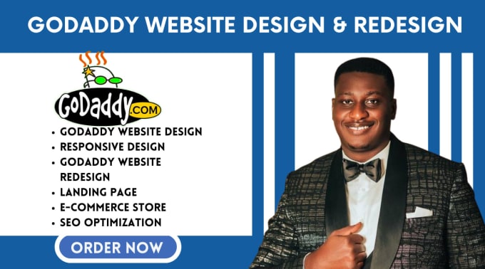 Bestseller - create a responsive godaddy website design, godaddy SEO