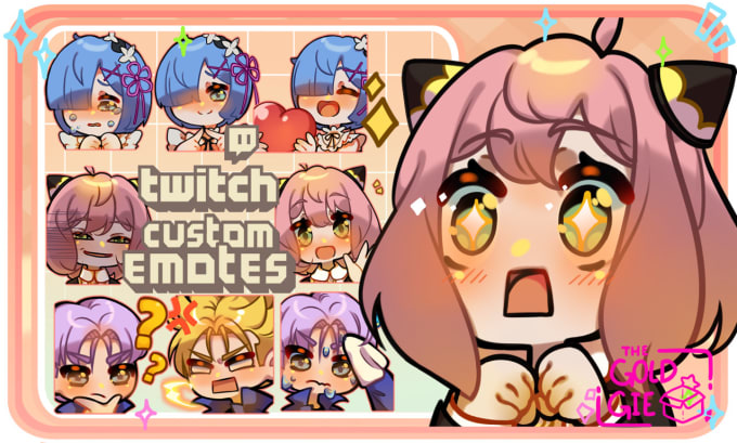 Gig Preview - Create custom twitch emotes and sub badges