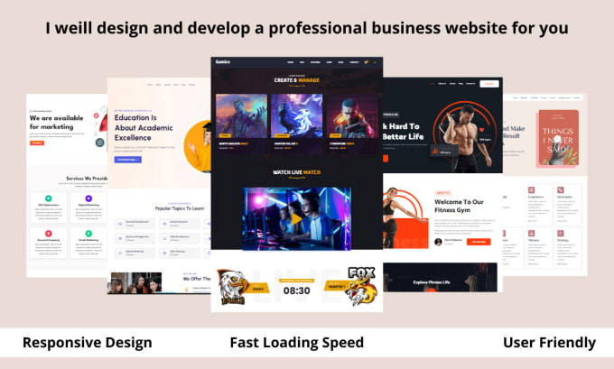 Bestseller - design and develop a professional business website for you