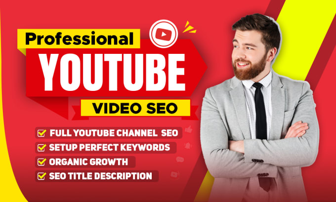 Gig Preview - Be your certified youtube channel manager and SEO expert