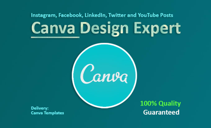 Gig Preview - Design canva template for your social media posts