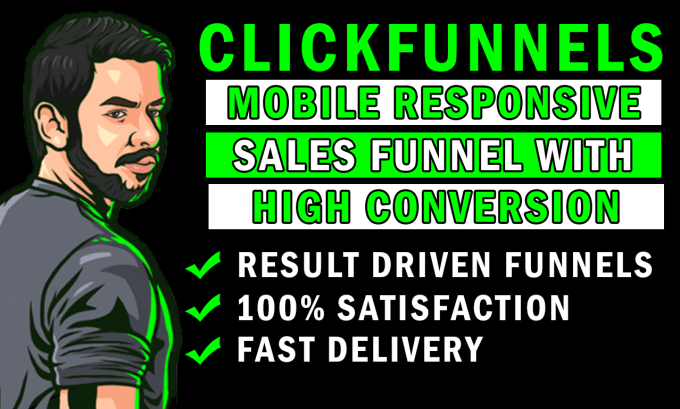 Gig Preview - Design clickfunnels sales funnel landing page