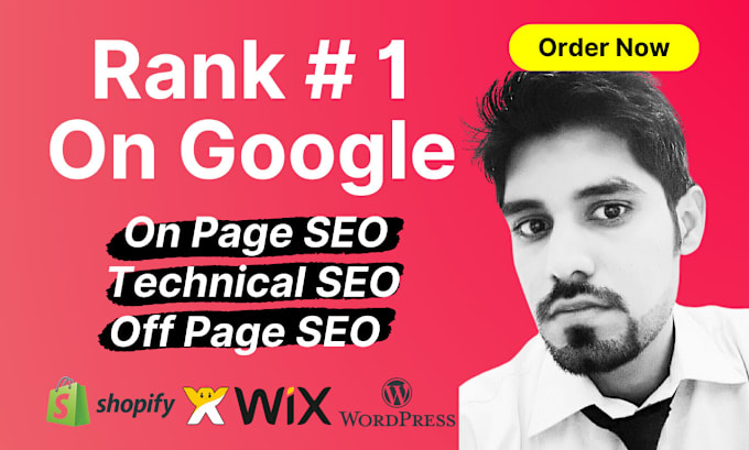 Gig Preview - Optimize website SEO for wix, wordpress, shopify squarespace top ranking service