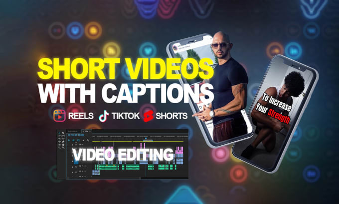 Gig Preview - Create short videos with captions instagram reels, youtube shorts and tiktok