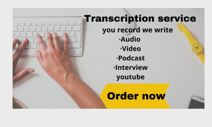 Gig Preview - Provide audio and video english transcription quickly