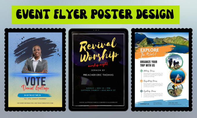 Gig Preview - Professionally design an amazing event flyer or poster