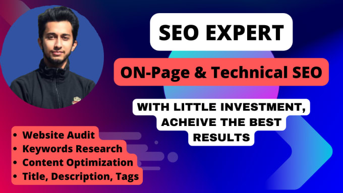 Gig Preview - Do quick onpage optimization, website audit, technical and offpage seo backlinks