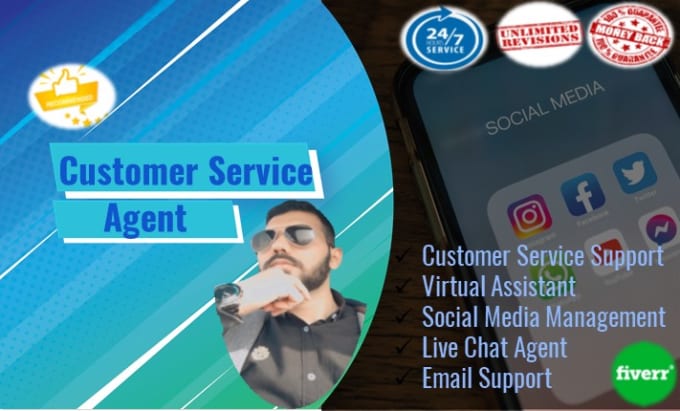 Gig Preview - Provide professional customer service as your dedicated agent