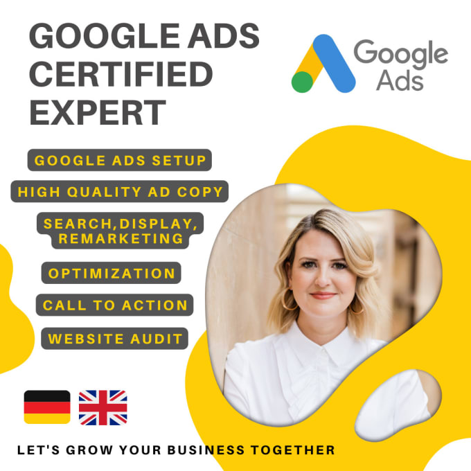 Gig Preview - Create high converting google ads ppc adwords campaigns in german