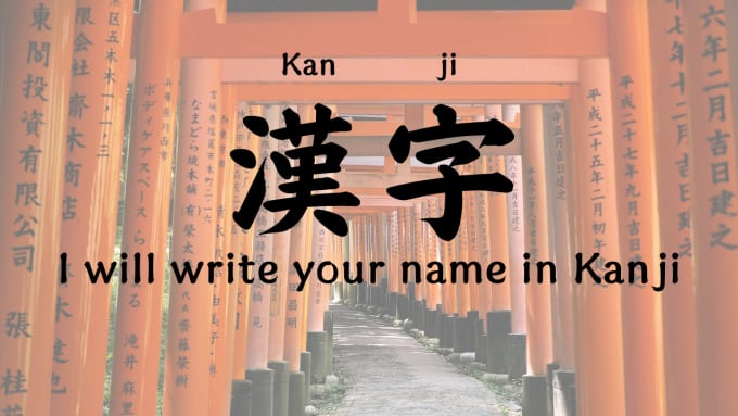 Gig Preview - Write your name in kanji