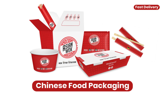 Gig Preview - Design chinese food packaging in print ready