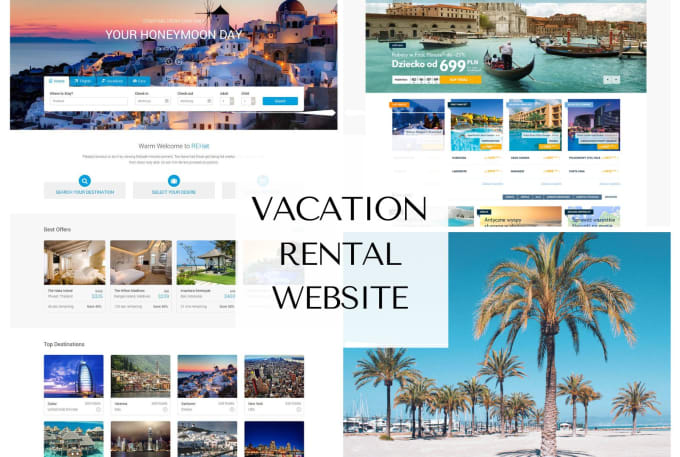 Gig Preview - Create vacation rental website like airbnb and direct booking website