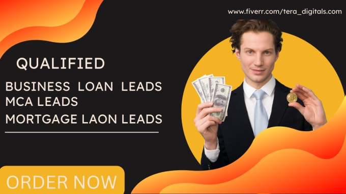 Gig Preview - Business loan leads mca leads business loan lead generation mortgage leads