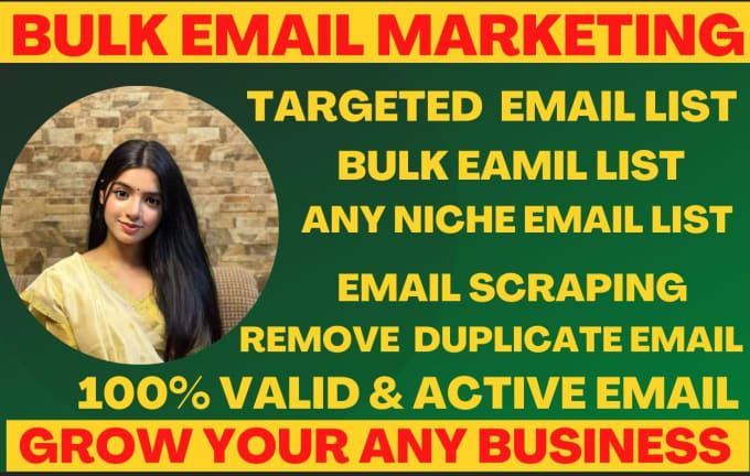 Gig Preview - Do targeted bulk email list for your email marketing