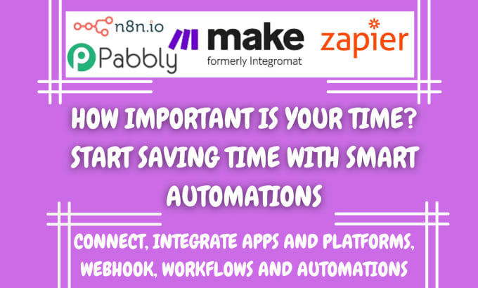 Gig Preview - Automate zapier make integration webhook pabbly gohighlevel pipedrive mailchimp