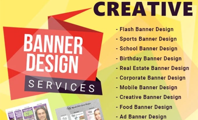 Gig Preview - Design an website banner,ads banner,social media post and mockups