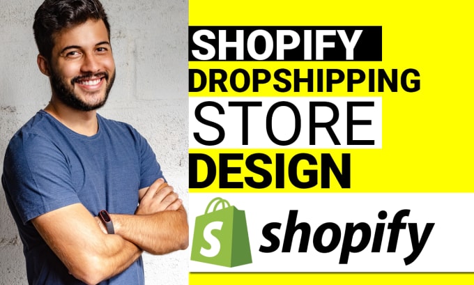 Gig Preview - Create impressive shopify dropshipping store, website design