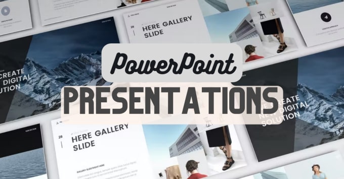 Gig Preview - Design creative, modern and eyecatching powerpoint presentation slides