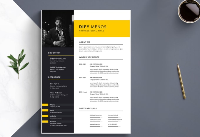 Gig Preview - Design professional resume design and cover letter design