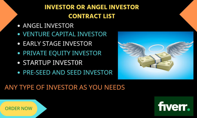 Gig Preview - Find effective angel investors or any investor list by crunchbase pro