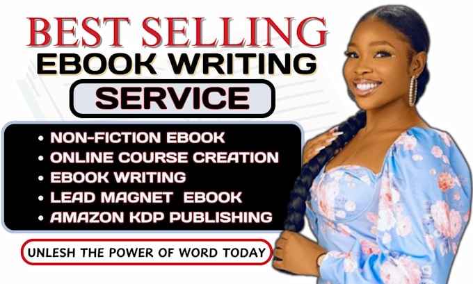 Gig Preview - Ghostwrite self help ebook writer, non fiction ebook ghostwriter kdp book writer