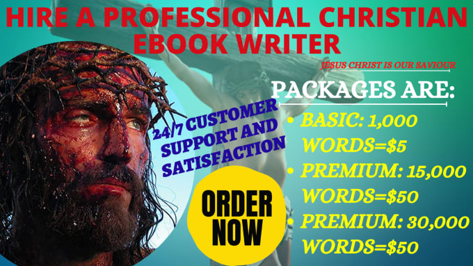 Gig Preview - Ghostwrite 30k words inspiring christian ebook