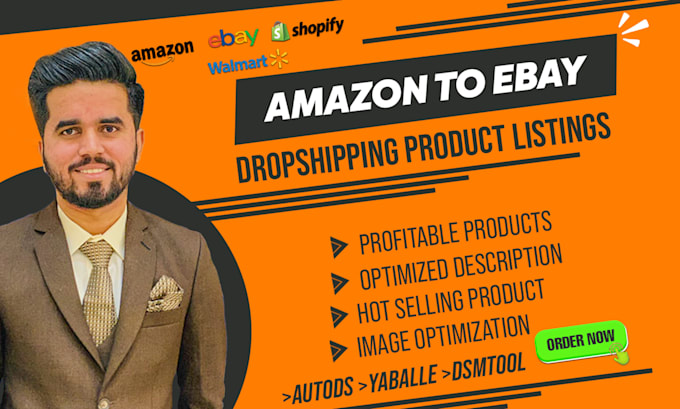 Gig Preview - Do amazon to ebay dropshipping listings