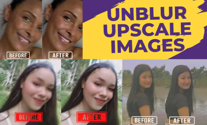 Gig Preview - Unblur, sharpen, enhance, upscale your images