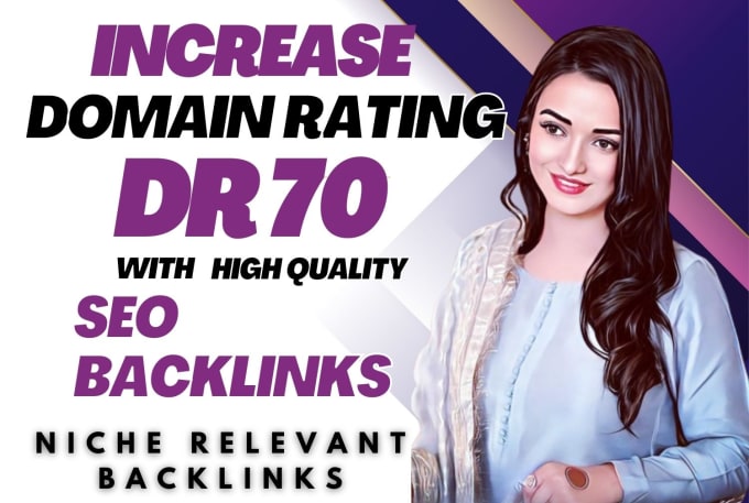 Gig Preview - Increase domain rating ahrefs DR using white hat seo high authority backlinks