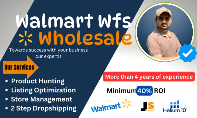 Gig Preview - Do walmart wfs wholesale, walmart listing, walmart PPC advertisement