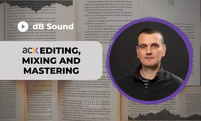 Gig Preview - Edit and master your audiobook to meet acx standards