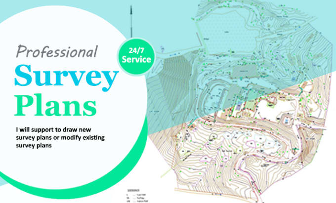 Gig Preview - Do land survey point data into contour map  topographic plan