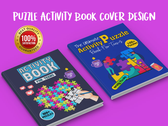 Gig Preview - Make kdp puzzle activity book cover and interior