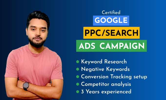 Gig Preview - Run google ads PPC adwords campaigns and search ads