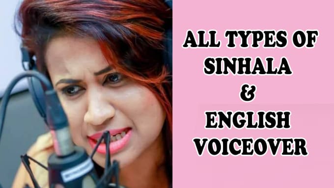 Gig Preview - Record all types of sinhala quality voice over