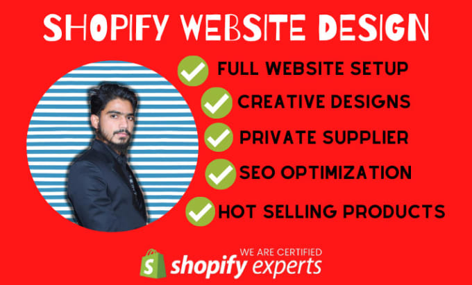 Gig Preview - Create shopify dropshipping store, shopify website with winning products