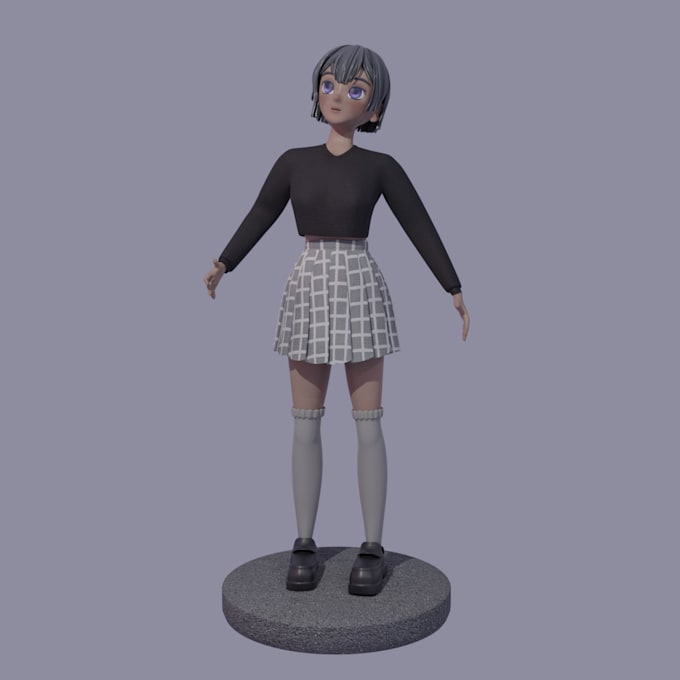 Gig Preview - Create and rig a 3d model in blender