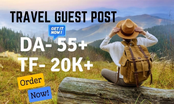 Bestseller - do travel guest post on high authority website with dofollow backlink