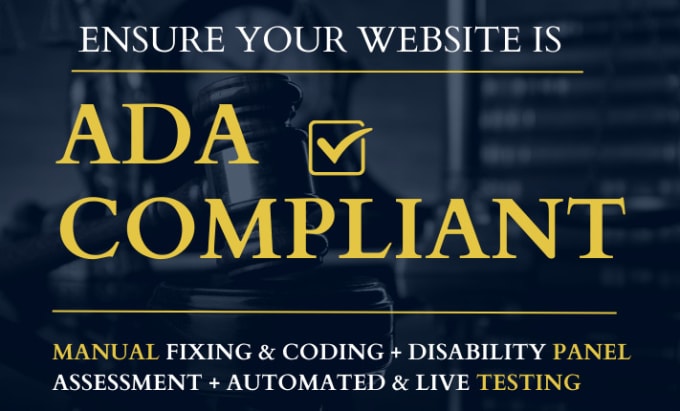 Gig Preview - Make your website legally ada compliant