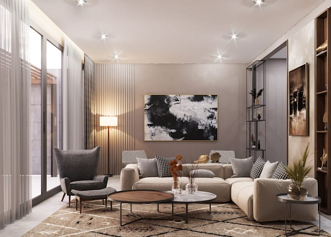 Gig Preview - Design stunning 3d interior renderings for home, or commercial spaces