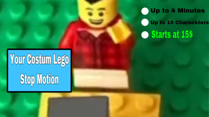 Gig Preview - Do a lego stop motion clip for you