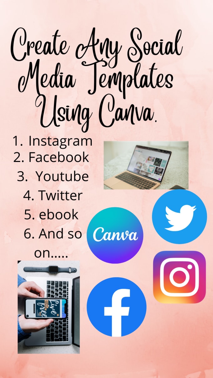 Gig Preview - Design a canva templates for your social media posts