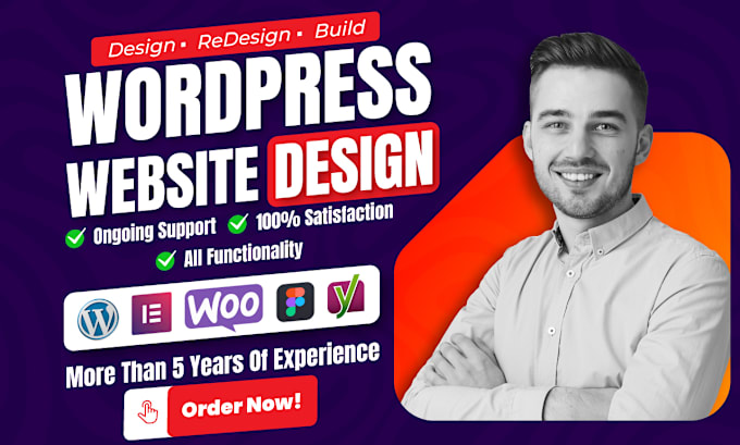 Gig Preview - Design modern wordpress website design and development